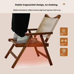 محمول مع كرسي مريح مسند ظهر موديل جديد شائع لتناول الطعام في المنزل والتخييم في الصيف مصنوع من الخيزران - Product Image 4