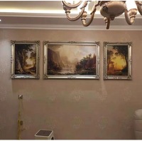 Cadre photo personnalisé fait main, écologique, style palais européen, décoration créative, cadre en résine dorée vintage