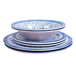 Màu Xanh Và Trắng Phong Cách Melamine Nhà Sử Dụng Bữa Ăn Tối Bộ - Product Image 3