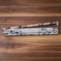 Support de pousseur de tuiles de mahjong américain marbré à l'encre, 18,5 pouces, design sable mouvant de Noël, idéal pour les cadeaux de Noël