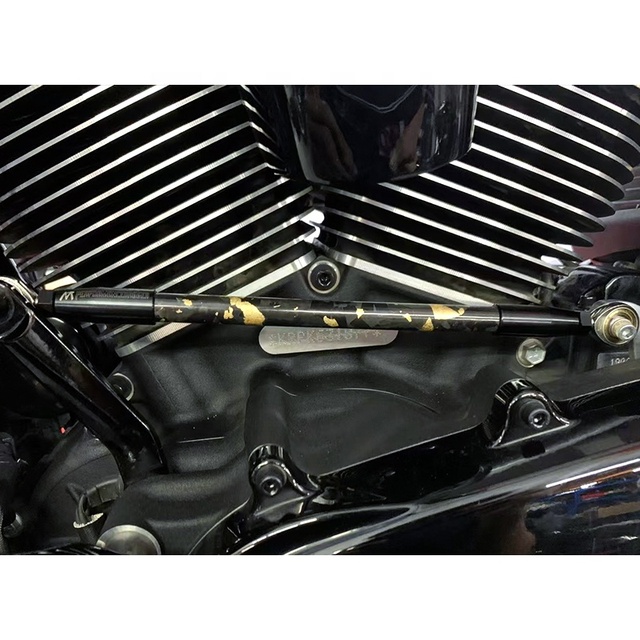 Carbon Fiber Aluminum Alloy Shift Linkage Shifter Rod Kit Fit HD Road Street Glide Touring Mod Parts