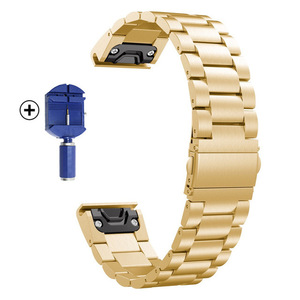 Bracelets de montre en acier inoxydable Quickfit de haute qualité 316L tailles 26MM 22MM pour montres Garmin <span class=keywords><strong>Fenix</strong></span> <span class=keywords><strong>7</strong></span> 7X5X X3 6X 3HR - Product Image 3