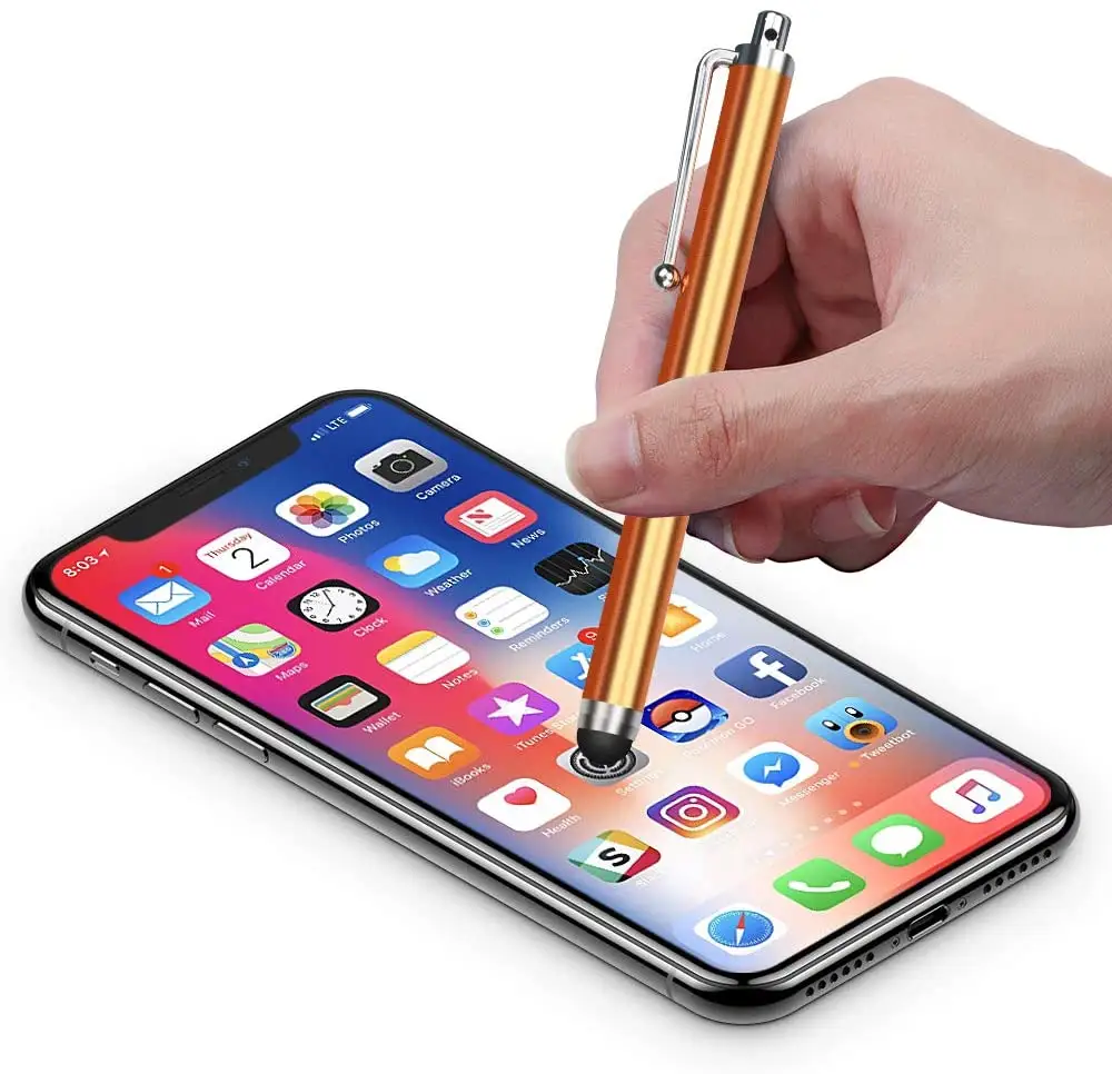 ปากกาสไตลัสสำหรับหน้าจอสัมผัส,ปากกา Stylus ปากกาสไตลัสสำหรับ iPad iPhone แท็บเล็ตหน้าจอสัมผัสแบบ Capacitive ทั้งหมด