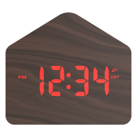 Nouvel arrivage Horloge de table de bureau LED pour la maison Grand écran LCD Réveil en bois vintage avec quartz pour décoration ou cadeau