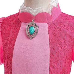 Nuevo Vestido de Princesa Rosa con Mangas Abullonadas de Encaje para Niñas, Disfraz de Cosplay de Cuento de Hadas para Fiesta de Cumpleaños, Actuación en Escenario, Carnaval - Product Image 3