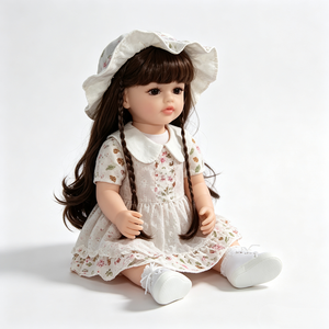 Muñeca Bebé Reborn de Marca Personalizada, Muñeca Realista de Vinilo para Niñas de 0 a 24 Meses, 31-50 cm de Altura, Rellena de Algodón PP - Product Image 6