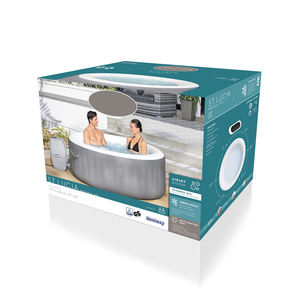 Para <span class=keywords><strong>Bestway</strong></span> 1,70 M X 66cm St.Lucia AirJet 3 gris redondo al aire libre portátil PVC <span class=keywords><strong>inflable</strong></span> natación Spa piscinas jacuzzis - Product Image 4
