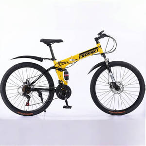 Bicicleta de montaña plegable de 21/24 velocidades al por mayor 26/24 MTB con sistema de frenos de disco y bicicletas de horquilla de acero para adultos y hombres - Product Image 2