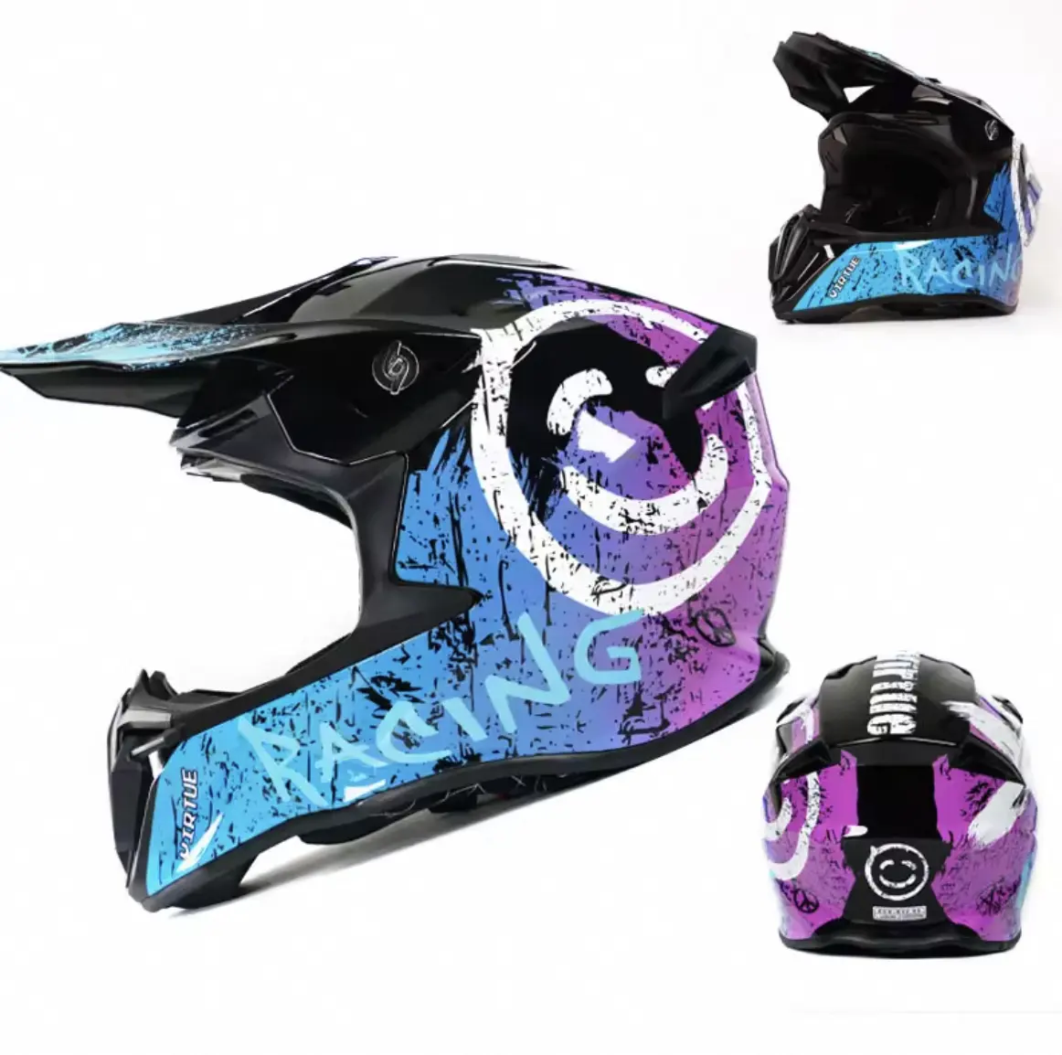 China Full Face Helm Dot Mountain Racefiets Roer Volwassen Maat Unisex Cross Country Safety Motorfiets Abs Racehelm