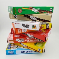 Nouveaux biscuits croustillants chinois Pepero, fourrés à la crème au fromage, au chocolat, épicés et salés, en sachet, livraison mondiale