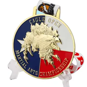 메달 제작자 주문 3d 금속에 의하여 새겨지는 로고 스포츠 메달, 레이저 조각을 위한 메달