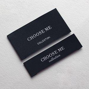 Etichetta di lusso personalizzata in morbido raso per abbigliamento privato con etichetta Premium Master collo etichetta ricamata con tipo di fine piega - Product Image 5