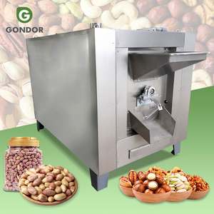 Máquina Comercial de Tostado de Granos de Sésamo, Cacahuetes y Nueces con Vapor, Tipo Tambor Rotatorio, para Uso Doméstico y Comercial - Product Image 1