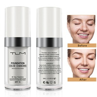 FOND de Teint Liquide TLM Correcteur Couvrant Crème BB Teint Parfait Base Maquillage Correcteur TLM Changeant de Couleur Toute la Journée