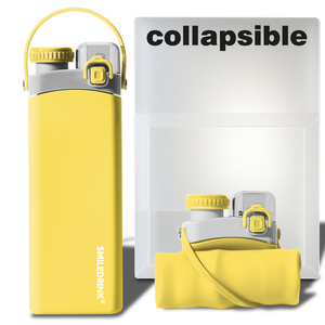 Bouteille d'eau pliable en silicone pour enfants, sans BPA, anti-fuite, pour le sport et les activités de plein air - Product Image 1