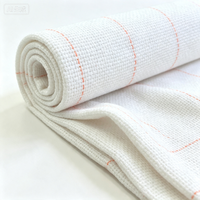 Tissu respirant brodé de grande taille, style croisé, avec lignes marquées pour pistolet de tufting, textiles de maison pour filles et garçons