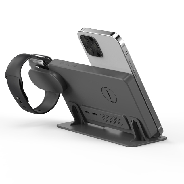 3 in 1 Wireless Charger Magnetic Foldable Charging Wireless Phone Charger Stand