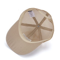 Gorra de Béisbol Deportiva Unisex de 6 Paneles, Personalizable, con Protección Solar, Ajustable, 100% Poliéster, Malla Transpirable, Color Caqui, Venta al Por Mayor