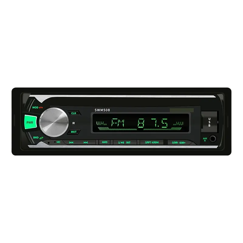 EsunWay 508 Bluetooth araba Stereo MP3 çalar USB ses kopya FM radyo kafa ünitesi alıcısı okuma kartları ve U diskleri ses AUX fonksiyonu