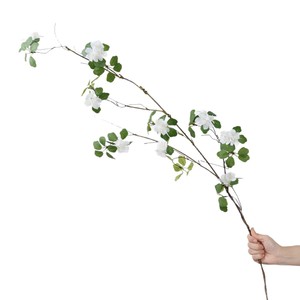 Fleur artificielle de fleur de prunier blanche 115 cm, branche unique, décoration intérieure, décoration de la maison - Product Image 2