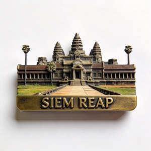 Imanes de nevera personalizados de metal con paisajes de <span class=keywords><strong>Granada</strong></span>, suministro de fábrica para recuerdos de viaje de ciudades españolas - Product Image 3