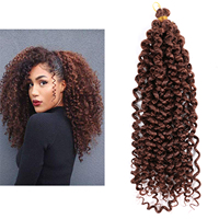 Synthétique Ombre Tressage Extensions de Cheveux Vague d'Eau Crochet Bundles de Cheveux pour les Femmes 14 Pouces