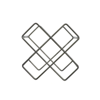 Porte-bouteilles classique en acier pour comptoir, design élégant et écologique, utilisation domestique et commerciale, présentoir à vin, rangement, 41x17.3x27.3cm SHOUXIN