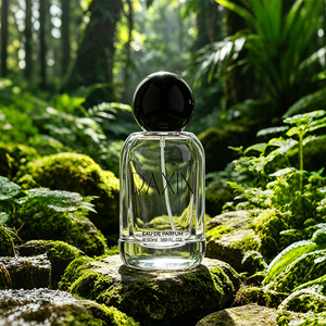 50ml Sloped Shoulder Cylindrical Premium <strong>Glass</strong> Perfume Bottle Elegant <strong>Glass</strong> <strong>Container</strong> for Luxury Fragrance Display - Product Image 3