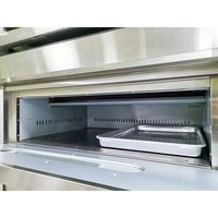 Nieuwe elektrische draagbare 2-dekken 2-bakjes hoogwaardige commerciële industriële broodbakoven met hoge productiviteit te koop