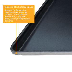 <span class=keywords><strong>Plaque</strong></span> <span class=keywords><strong>de</strong></span> <span class=keywords><strong>cuisson</strong></span> en acier aluminisé antiadhésive 450x650mm, <span class=keywords><strong>plaque</strong></span> à pâtisserie, <span class=keywords><strong>plaque</strong></span> à pain, <span class=keywords><strong>plaque</strong></span> à biscuits - Product Image 4