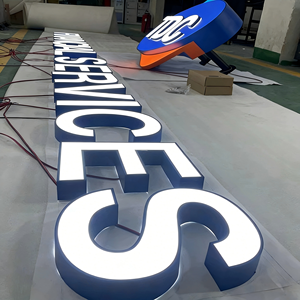 Letrero Acrílico Iluminado LED para Exteriores, Marca SONGWEN, Letrero Tridimensional Luminoso sin Marco, Blanco Cálido 2700K - Product Image 1