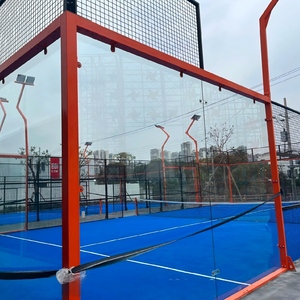 <span class=keywords><strong>Cancha</strong></span> de Pádel Panorámica Personalizada de 12 mm con Césped Artificial Premium y Cristal para Accesorios de Pádel - Product Image 2