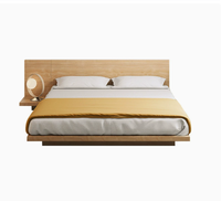Massives Teakholz Luxus-Hotel-Apartment Schlafzimmer-Set mit Europäischen Tatami-Matten und Massivholzfurnier-Beschichtung