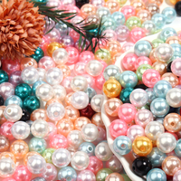 Perles rondes en plastique ABS imitation perle, pas chères, de 3, 4, 5, 6, 8, 10, 12 mm, avec trou, pour la fabrication de bijoux, vente en gros