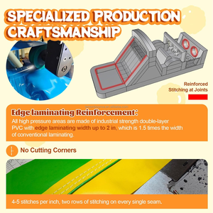 Pista <span class=keywords><strong>de</strong></span> Obstáculos Inflable Comercial para Niños, Colorida, Interactiva y Divertida, Ideal para Entretenimiento en el Patio Trasero - Product Image 2