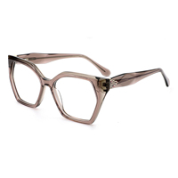 Gafas de Acetato Puro para Mujer, Montura Completa, Diseño Moderno, Uso Diario, Logotipo Personalizado, Precio de Fábrica 1002
