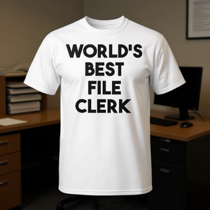 T-shirt « Meilleur archivateur du monde » – Vêtement promotionnel - Product Image 3