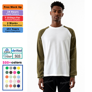 300 Gsm Heavyweight Custom Puff Print T-Shirt 100% Cotton Oversized Waffle Knit Long Full Sleeve T-shirt Men Thick <strong>Thermal</strong> <strong>Tops</strong> - Product Image 1