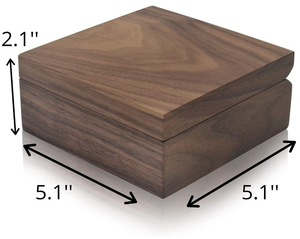 Hộp gỗ có nắp có bản lề-Hộp lưu trữ gỗ nhỏ - Product Image 3