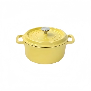 Casserole en <span class=keywords><strong>fonte</strong></span> émaillée avec couvercle, pot à soupe avec double poignée <span class=keywords><strong>pour</strong></span> braiser, rôtir, cuire le <span class=keywords><strong>pain</strong></span>, ustensiles de cuisine - Product Image 5