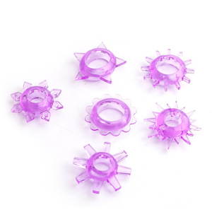 Sunflower Shaped Cock Ring Set Soft Rubber Delay Sex Time Adult Toy - Product Image 3