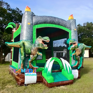 Castillo Inflable Comercial con Diseño de Dinosaurio, Castillo Inflable con Forma de Tiranosaurio Rex, Castillo Inflable para Niños, Alquiler para Fiestas - Product Image 4