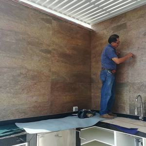 Paneles de Revestimiento de Pared de Piedra de Pizarra Dorada, Acabado Cálido y Brillante, Superficie Decorativa para Interiores y Exteriores, Hogares, Hoteles, Proyectos - Product Image 2