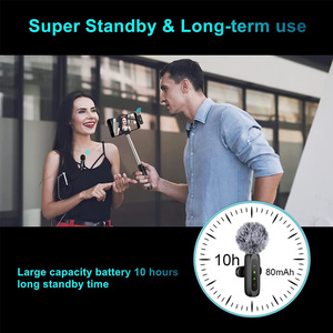 Draadloze microfoons Lavalier microfoon draadloos USB C Lavalier Microphone không dây Mini Mic cho Type-C Android điện thoại - Product Image 5