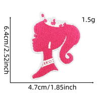 Nouveau Patch en feutre écologique PVC thermocollant pour broderie, motifs Couronne rose, Bouche, Bikini, Lunettes de soleil, Boule disco, Anneau de lèvre, pour vêtements, chapeaux