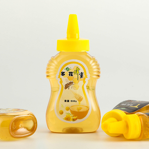 Tarros de botellas de miel con tapa para el hogar, recipientes escurribles de 500g para ensaladas, condimentos de cocina, botell - Product Image 2