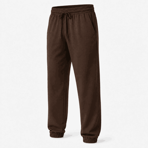Pantalones de chándal de forro polar negros, de cintura media, con cordón, informales, de largo completo, color liso, ajuste holgado, para primavera, con bolsillos y puños transpirables - Product Image 6