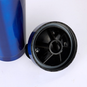 Bouteille <span class=keywords><strong>shaker</strong></span> isotherme à double paroi en acier inoxydable 304 pour la gym avec boule en acier – Vente en gros - Product Image 4
