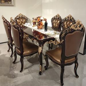 غرفة معيشة فاخرة في المنزل بنحت خشبي متين على الطراز الأوروبي - Product Image 5