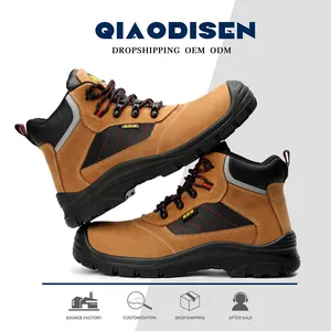 Qiaodisen S3 Heavy Duty Steel Toe Work Safety Shoes Slip On For Welding Mining Mine Work Boots